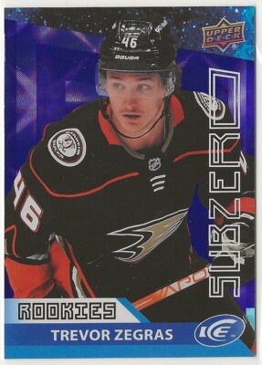 2021-22 Upper Deck Ice Sub Zero Rookie Variations #V56 Trevor Zegras Anaheim