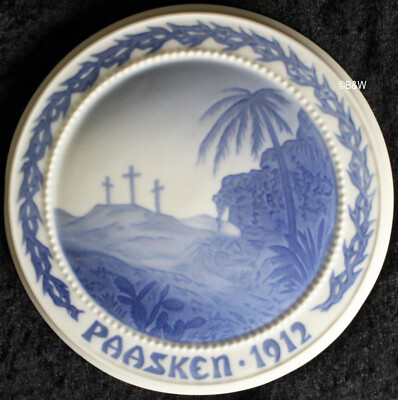 1912 BING & GRONDAHL / ROYAL COPENHAGEN OSTERTELLER EASTER PAASKEN TOP 1. WAHL 