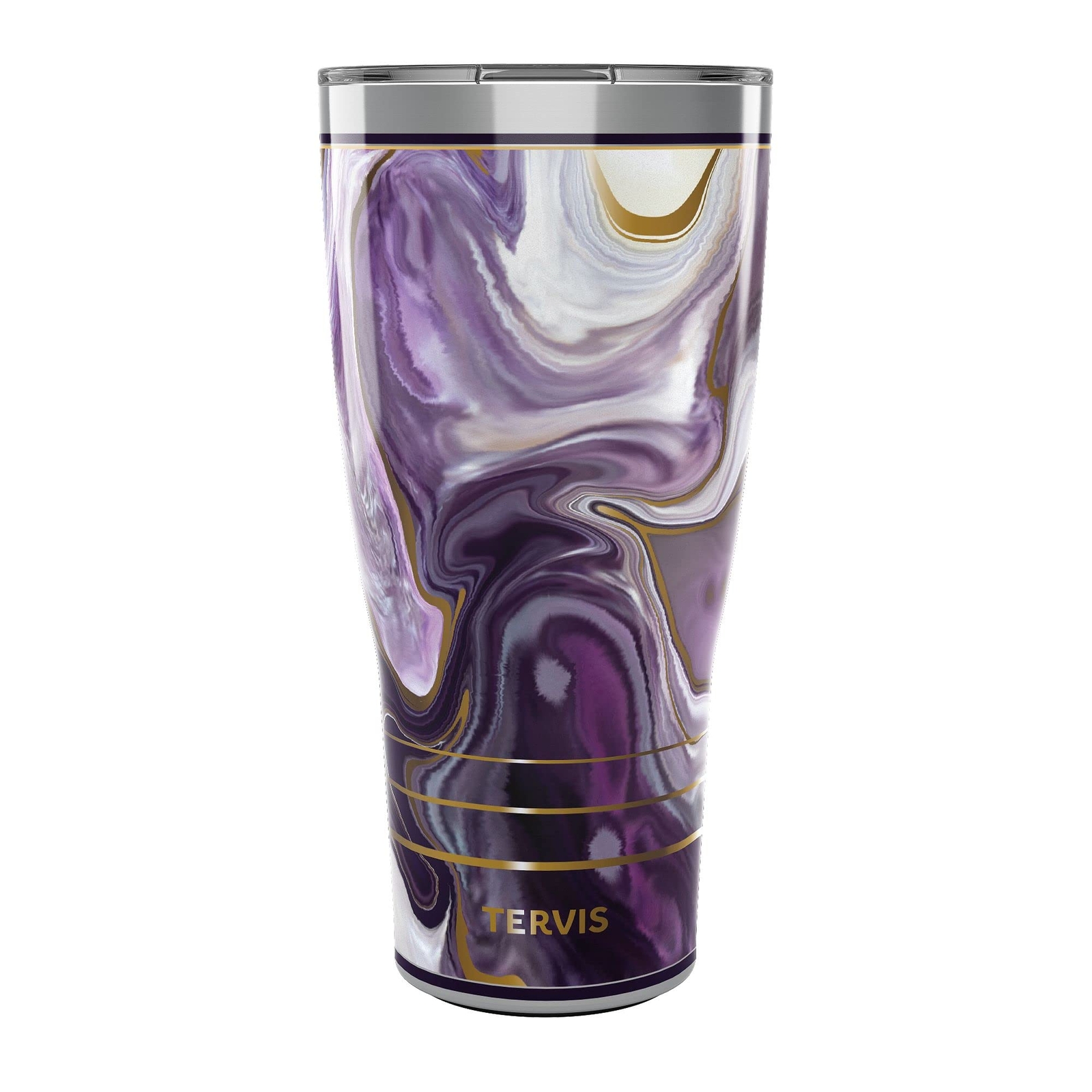 30oz Marble-Alexandrite Stainless Steel Insulated Tumbler Keeps Drinks Hot or Cold