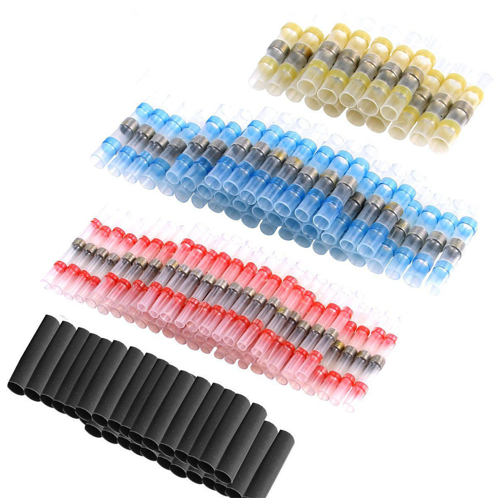 100PCS Waterproof Solder Seal Sleeve Heat Shrink Wire Connectors Terminals Kit - Foto 7
