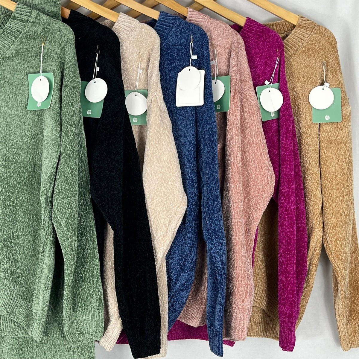 Womens Chenille 2pcs V Neck Top Wide Leg Bottoms Ladies Co-ord Loungewear  Set