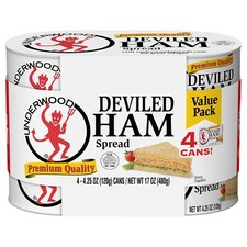 Underwood Deviled Ham Meat Spread, 4.25 Ounce Pack of 4