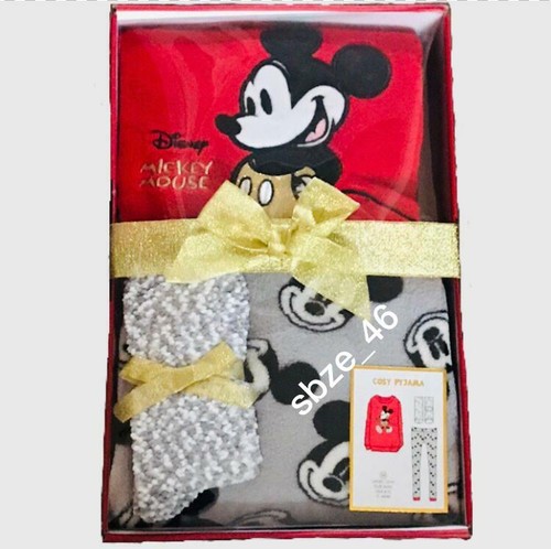 Disney Mickey Mouse Acogedor Pijama Caja de Regalo con Acogedor Calcetines  Primark 6-20 | eBay