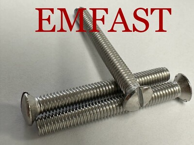 3/16 BSF x 1 1/2 Raised countersunk machine screw stainless steel slotted slot