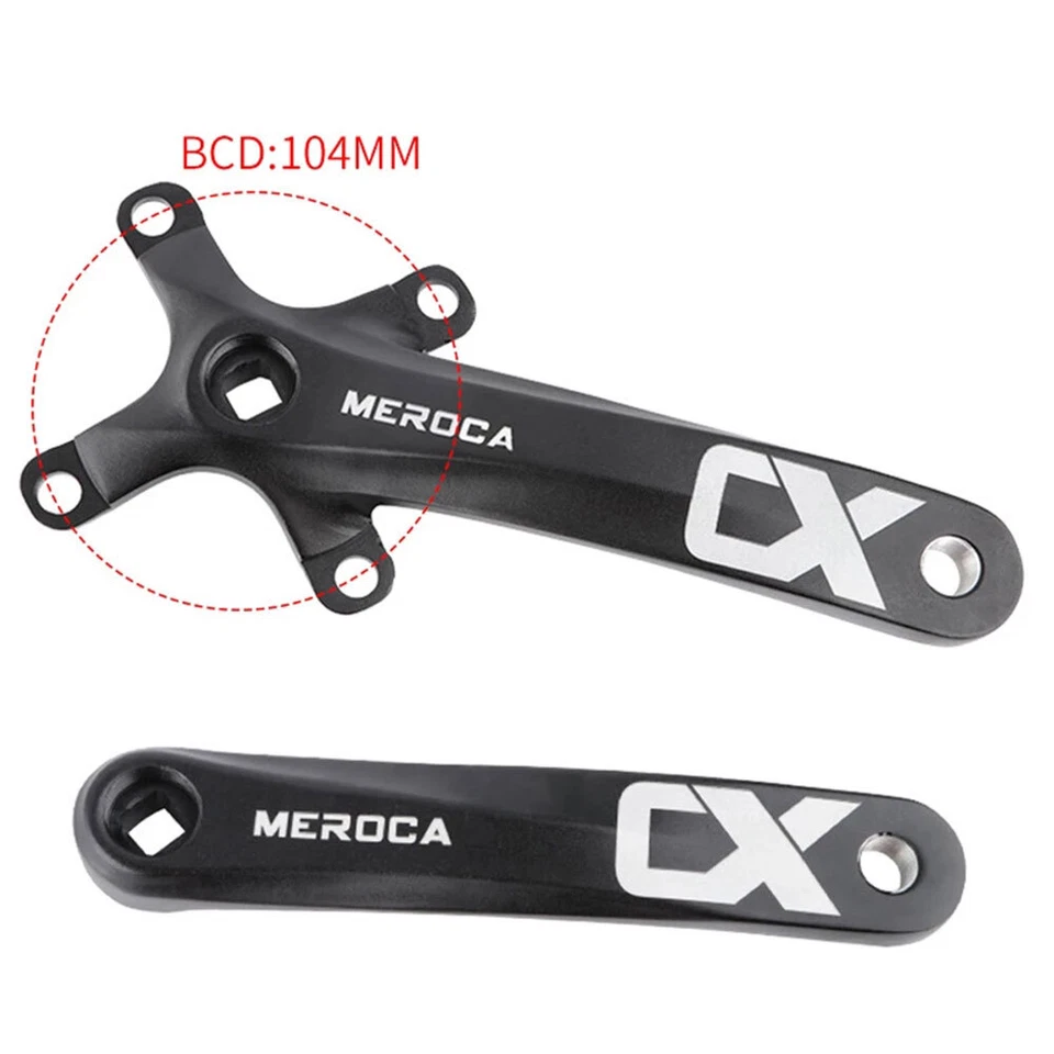 104BCD 34/38T MTB Bike Crankset BB Narrow Wide Chainring 170mm Single Crank Set - Image 4 of 4