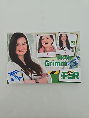NICOLE GRIMM AUTOGRAMM SIGNIERT ORGINAL 10X15CM Autogrammkarte 