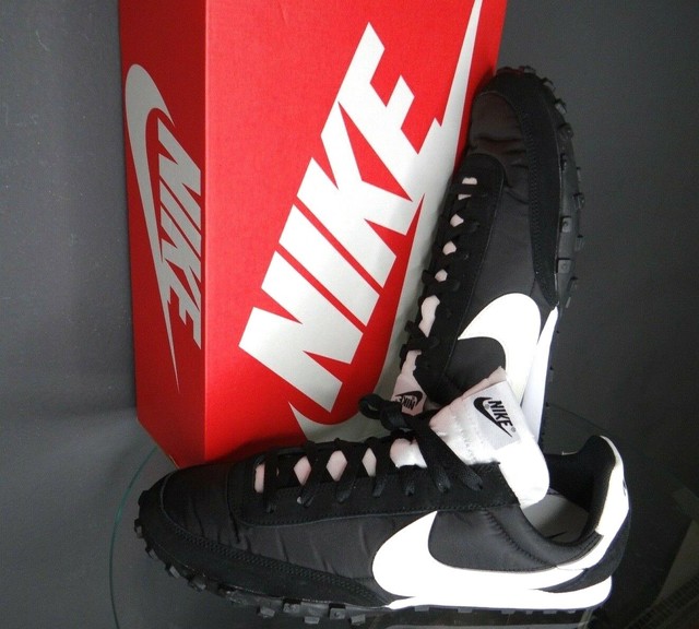 nike waffle racer black sail white