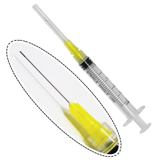 Endo irrigation needle 27 Ga side Notched Yellow With 3 cc Syringes eBay