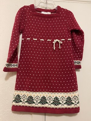 Toddler Girls 3T/ Christmas Sweater Dress/ Maggie & Zoe | eBay