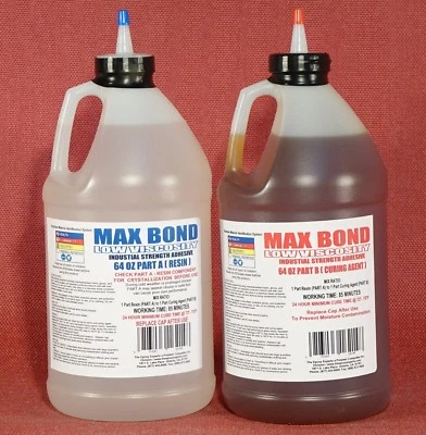 MAX BOND LOW VISCOSITY Epoxy Resin Marine Grade 4 Boat Deck, Hull & Transom -Building Repair Seal