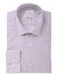 pink spread collar dress shirt