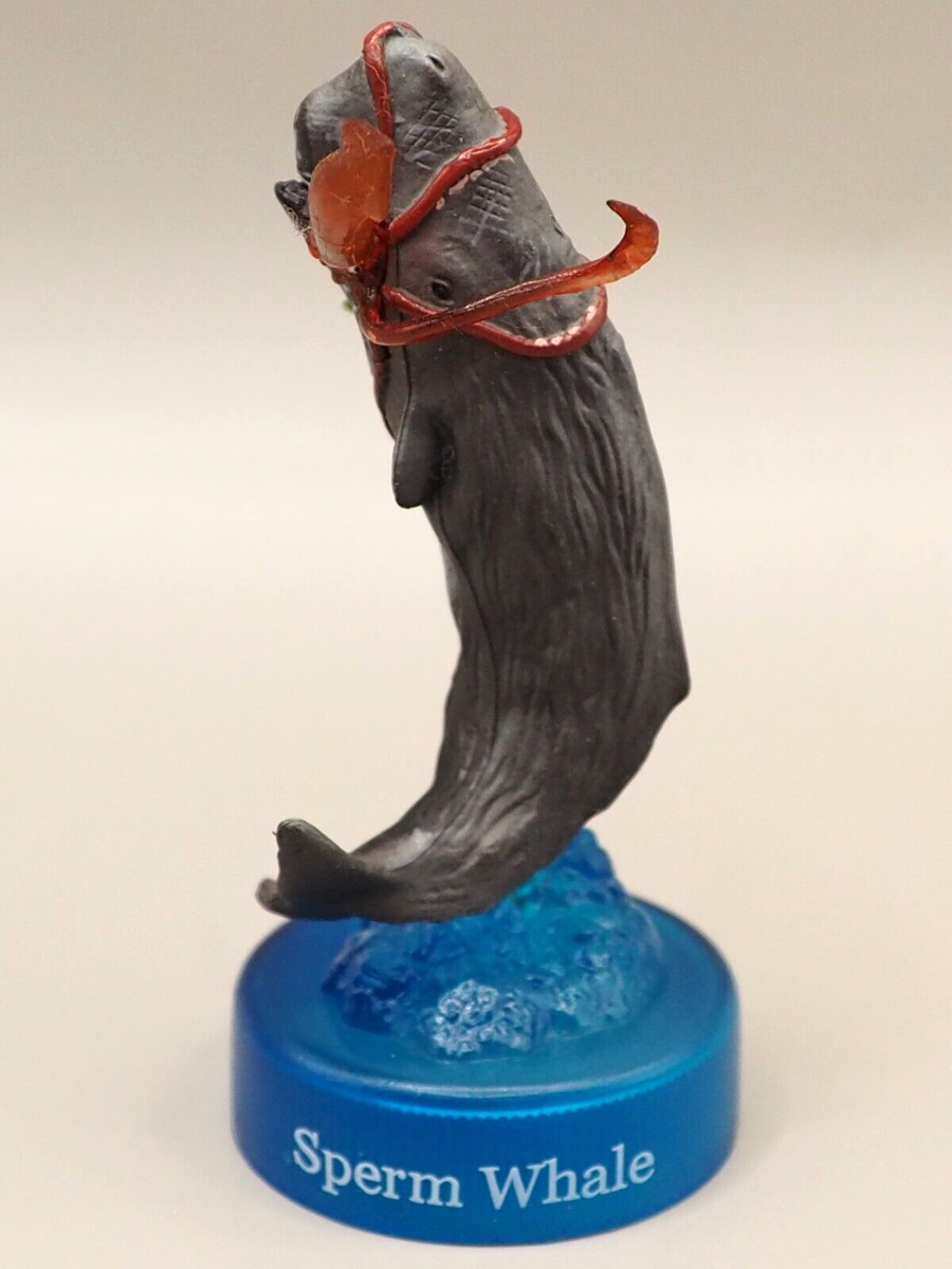Sperm Whale Deep Sea Life Mini Figure Bottle Cap Kaiyodo Japan