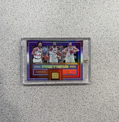 2017-18 Panini Status Factions Red #8 LeBron James Kevin Love Derrick Rose /149