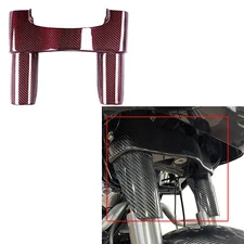 Red Carbon Fiber Upper Front Fork Slider Tube Cover for Harley 14-25 Touring FLH
