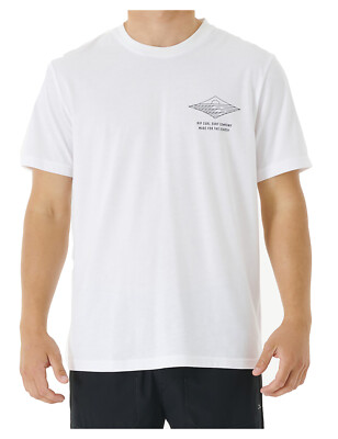 Rip Curl Vaporcool Line Up Kurzarm T-Shirt weiß/blau