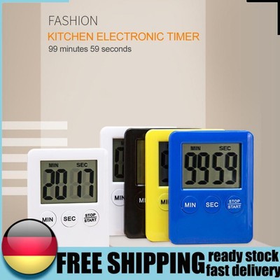 LCD Digital Kitchen Timer Electronic Countdown Timer for Cooking Baking