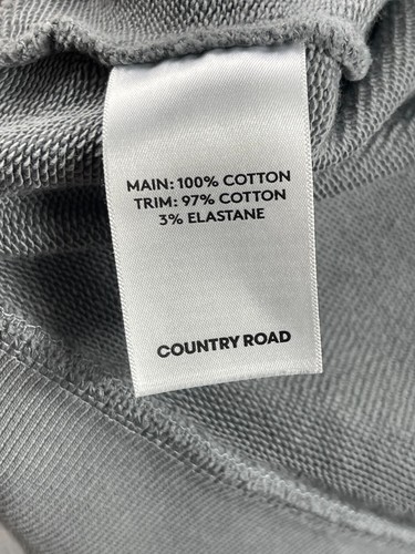 Country Road Mens Hoodie XL Grey Long Sleeve Pullover Drawstring Kangaroo Pocket - Picture 5 of 8