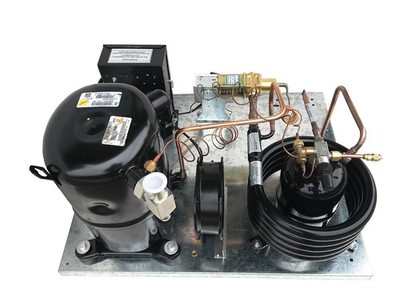 Water-Cooled Condensing Unit QT AWA7512ZXD 1-1/2HP, Med Temp R404A