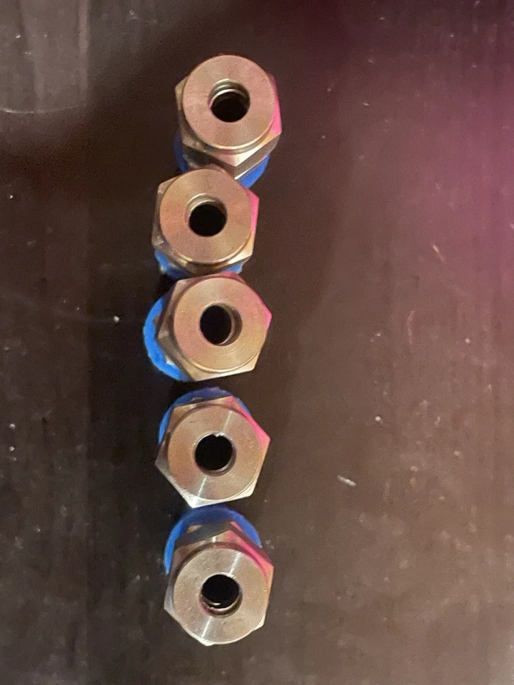 3/16 Tube x 1/8 NPT 316ss Bored Through Compression Fitting double ferrule  - Image 2 of 4