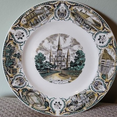 Salem Imperial VINTAGE Plate St. Louis Cathedral New Orleans China Decor Plate