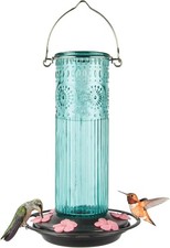 Nature  s Way Nectar Series Hummingbird Glass/Plastic Feeder