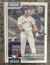 Topps 2026 Series 1 #241 Addison Barger Canvas Parallel Toronto Blue Jays 22/50 
