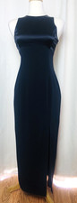 Tahari ASL Black Dress Full Length Sleeveless Gown Formal 2 Prom Wedding Holiday