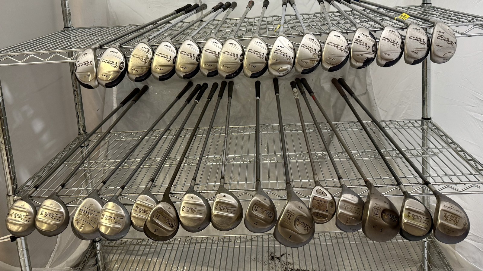 Wholesale Lot of 30 Golf Clubs - Cobra Drivers, Hybrids and Woods