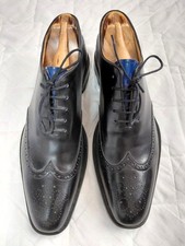 Oliver Sweeney Atessa Wingtip Brogues Leather Dress Shoes Black - Size UK9