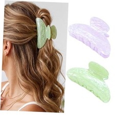 Claw Clips Acrylic Hair Clips Green Hair Claw Clip Hair c-light green purple