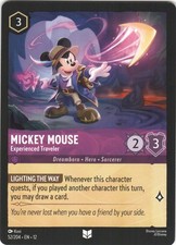 Mickey Mouse - Experienced Traveler 52/204 UC Wilds Unknown Lorcana NM/M