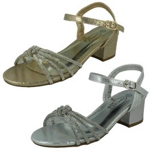 Girls Spot On Ankle Strap Sandals - H1R121