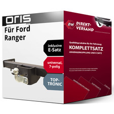 Für Ford Ranger TKE (Oris) Anhängerkupplung starr + E-Satz 7pol universell top
