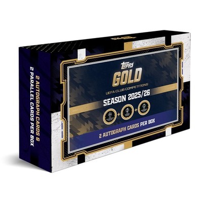 Topps 2025-26 UCC Gold Champions League Hobby Box Sealed OVP Neu