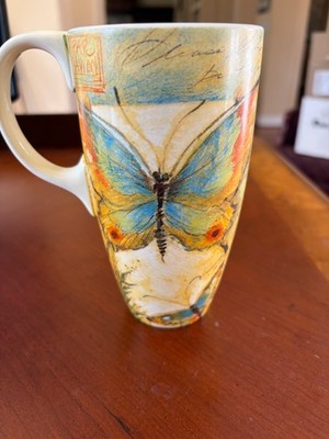Lang Butterfly Meadow Artwork by Susan Winget 16 Oz Tall Ceramic Mug Cup