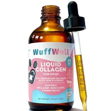 Liquid Collagen for Dogs - 4 oz (2X Bigger Than Others) - Made in USA - Premium