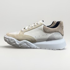 Alexander McQueen Court Trainers White Beige ...