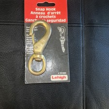 Lehigh Snap Hook Swivel Eye Bolt Type Brass 7018BS