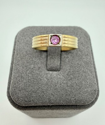 Vintage Soviet 875 sterling silver ring/Gold plated. Women's jewelry USSR