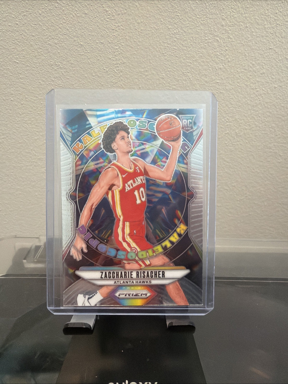 2024-25 Panini Prizm - Kaleidoscopic Zaccharie Risacher #7 Silver Prizm (RC)