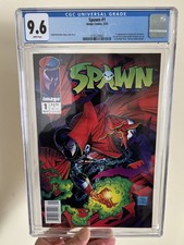 Spawn #1 Newsstand CGC 9.6 White Pgs McFarlan...
