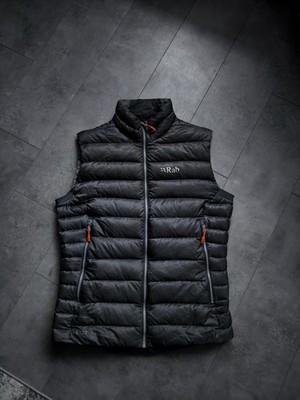 Men's  Rab Electron Down Gray Vest Size M , Premium Outdoor Clothing 