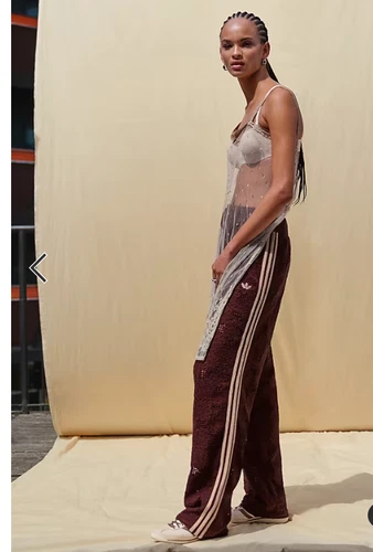 adidas Originals x ASOS crochet knitted trackpants brown BNWT  UK S-XXL RRP £80