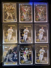 Jackson Merrill Rookie 9 Card Lot Chrom Foil Base 2024 Topps Baseball