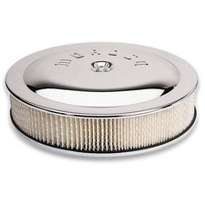 Moroso 65911 Air Cleaner Kit 14x3in Alum Flat Bottom Chrome Moroso 65911 Air Cleaner Kit 14x3in Alum Flat Bottom Chrome