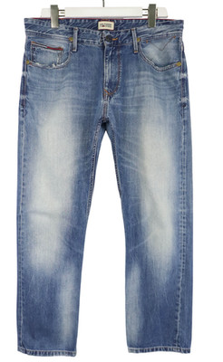 Tommy Hilfiger Eo/Ryan Peb Mens Jeans W34/L30 Fade Effect Whiskers Straight