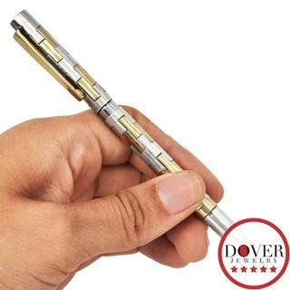 Vintage Gucci Silver Two Tone Ballpoint Pen 20.0 Grams NR