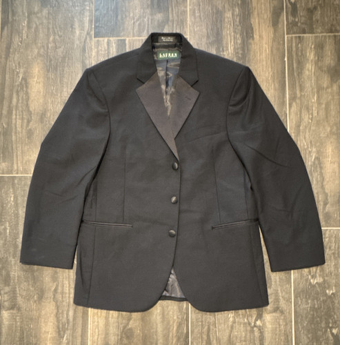 Lauren Ralph Lauren Men's Black Tuxedo Suit Jacket Peak Lapel 3-Button 40R