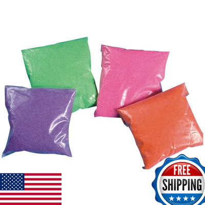 S&S Worldwide Color Splash Neon Sand Assortment 1-Lb Bags Pink Purple Orange