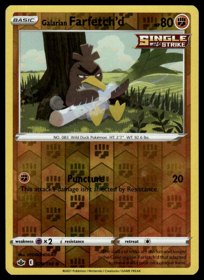 SI: Start Deck 100 #210/414 Galarian Farfetch'd Reverse Holo